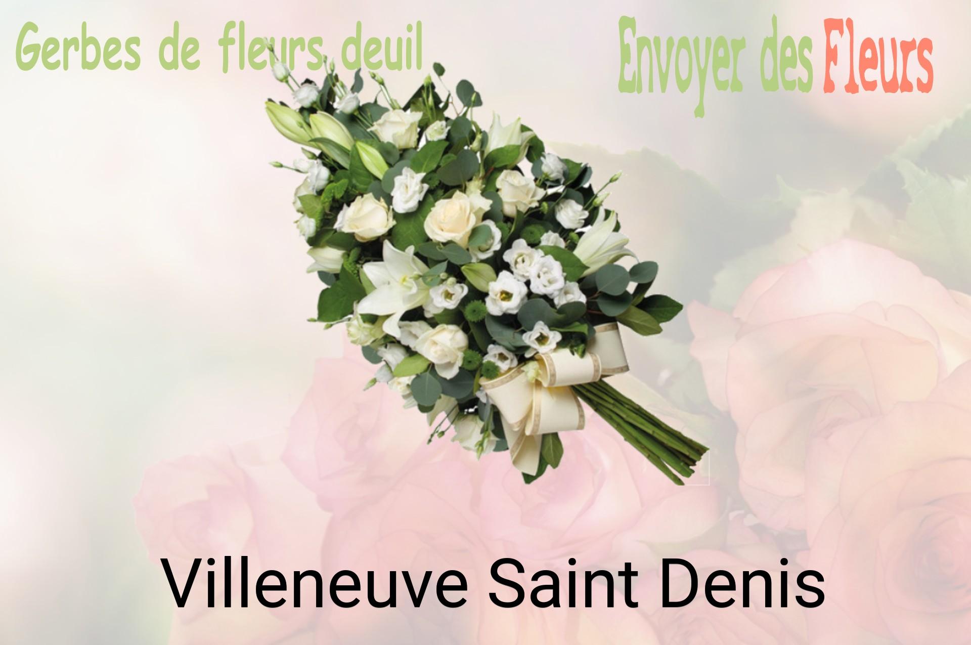 Gerbe de fleurs de deuil livrée à Villeneuve-Saint-Denis